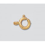 14K Yellow Gold Spring Ring Open