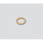 14K Yellow Gold Split Ring Oval 5 x 6.5mm