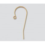 14K Yellow Gold Shepherd Hook Earwire 28.5mm