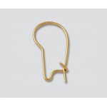 14K Yellow Gold Kidney Wire (.027) 9.75x17.45mm