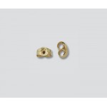 14K Yellow Gold Earnuts Friction 4.15mm