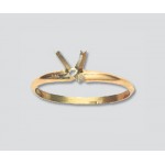 14K Yellow Gold Tiffany Ring 4 Prong 3/4 ct.