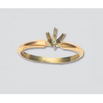 14K Yellow Gold Tiffany Ring 6 Prong 1/2 ct.