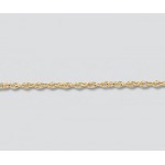 14K Yellow Gold Rope Chain 1.07mm 8R