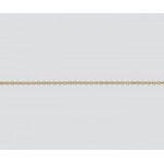 14K Yellow Gold Cable Chain Flat 1.3 mm