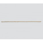 14K Yellow Gold Chain Drawn Cable 2.45x1.07mm
