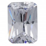 Lab-Created Octagon Radiant CZ Faceted Stone