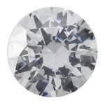 Lab-Created Round Swarovski Crystal Gems CZ Faceted Stone