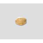 Gold-Filled Bead Corrugated Oval