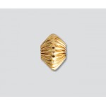 Gold-Filled Bead Fancy Corrugated 10.5 mm