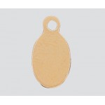 Gold-Filled Charm Oval Disc w/Ring