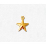14/20 Yellow Gold-Filled Puff Star 8mm w/Ring