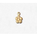 14/20 Yellow Gold-Filled Charm Flower w/Ring 6mm