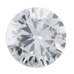 Round FOREVER BRILLIANT Moissanite Faceted Stone Created by Charles and Colvard