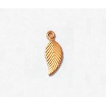 14/20 Yellow Gold-Filled Charm Leaf w/Ring Right 5x12.5mm