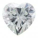Heart FOREVER BRILLIANT Moissanite Faceted Stone Created by Charles and Colvard