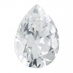Pear FOREVER BRILLIANT Moissanite Faceted Stone Created by Charles and Colvard