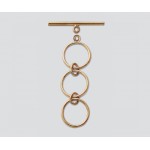 14/20 Yellow Gold-Filled Toggle Clasp 3 Rings