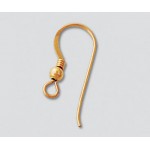 14k gf™ Yellow Gold-GF™ Ball & Coil Earwire Small 22mm