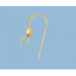14/20 Yellow Gold-Filled Earwire w/ 3mm Ball 17.35mm
