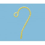 14/20 Yellow Gold-Filled Hook Earwire Glitter