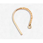 14/20 Yellow Gold-Filled Earwire Textured 19mm