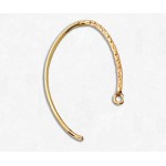 14/20 Yellow Gold-Filled Earwire Textured