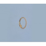 14/20 Yellow Gold-Filled Lever Back Plain Oval 17x12mm