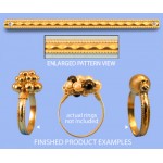 14/20 Yellow Gold-Filled Ring Shank Flat (Double Diamond) 50mm