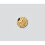 14K Yellow Gold-Filled Corrugated Bead