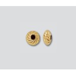 14K Yellow Gold Twisted Rondelle