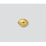 14K Yellow Gold-Filled Bright Bead Oval 4.5x6.5mm