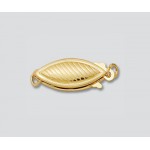 14K Yellow Gold Pearl Clasp 16x6mm