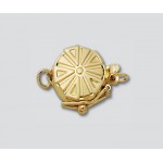 14K Yellow Gold Clasp 9mm