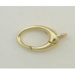 14K Yellow Gold Lobster Oval 7x12mm